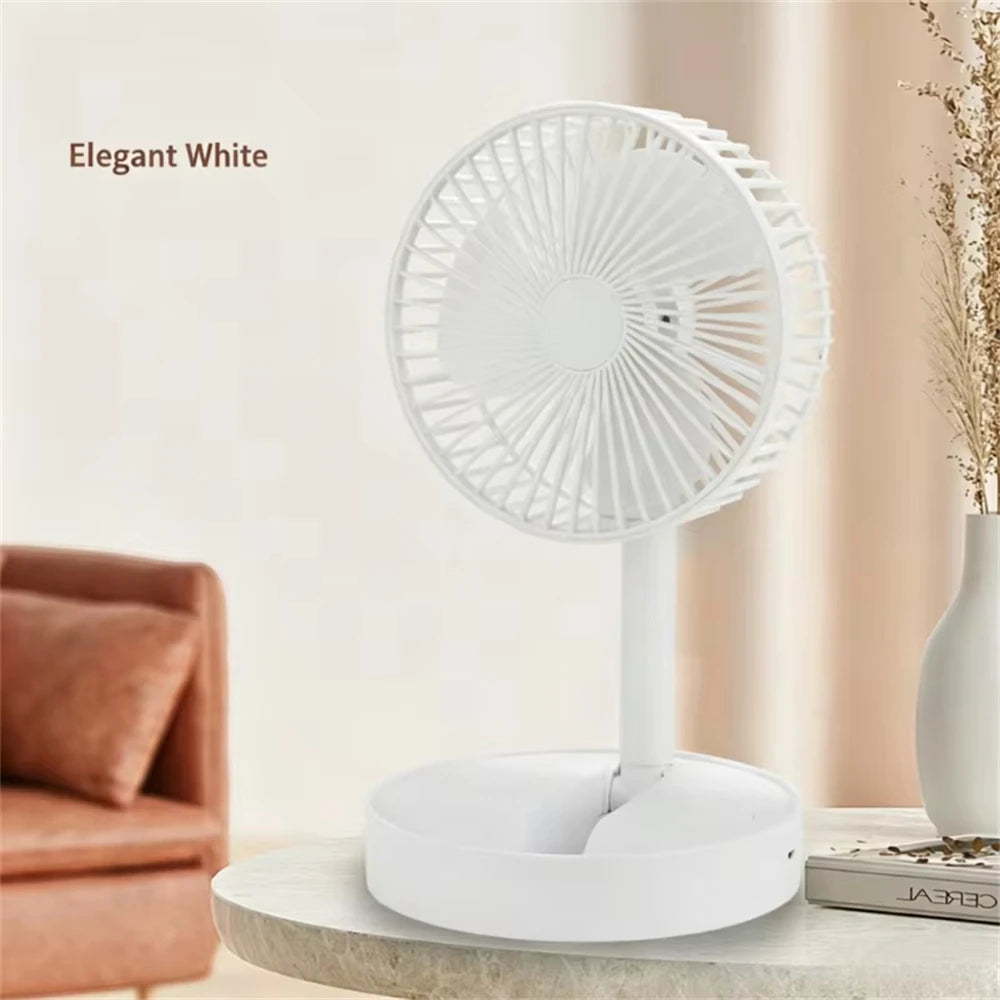 Mini Oscillating Fan Portable Battery-Operated Table Fan With 3 Speed Levels 6-inch Desk Fan Detachable Desk Fan For Home Office